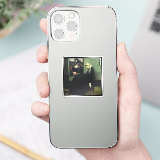 Pfeifermutter Got von Mona Lisa Aufkleber (Telefon)
