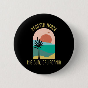 Pfeiffer Beach Big Sur Kalifornien - Boho Urlaub Button