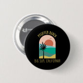 Pfeiffer Beach Big Sur Kalifornien - Boho Urlaub Button (Vorne & Hinten)