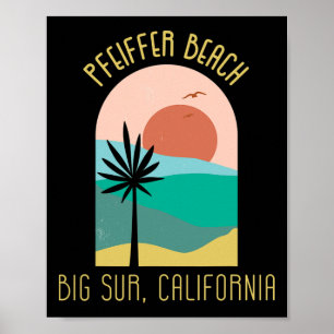 Pfeiffer Beach Big Sur Kalifornien - Boho Urlaub  Poster