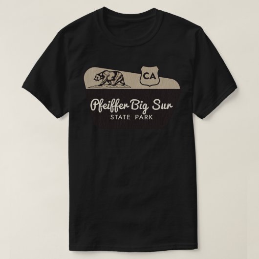 Pfeiffer Big Sur Staat Park California T-Shirt (Design vorne)