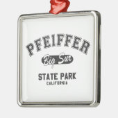 Pfeiffer Big Sur Staat Park, Kalifornien Ornament Aus Metall (Links)