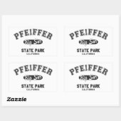 Pfeiffer Big Sur Staat Park, Kalifornien Rechteckiger Aufkleber (Blatt)