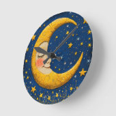 Pfeifmond Runde Wanduhr (Winkel)
