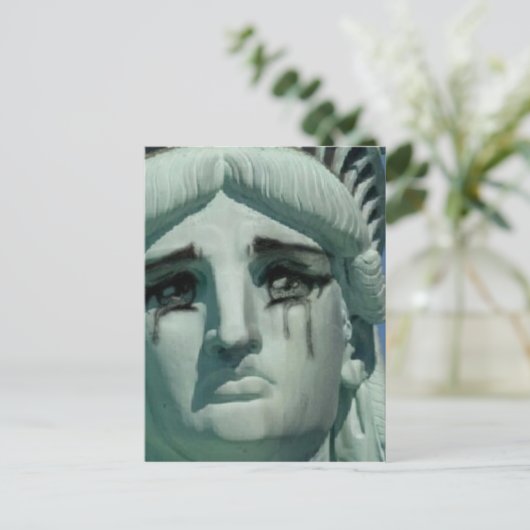 Pfeifstatue Postkarte (Stehend Vorderseite)