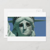 Pfeifstatue Postkarte (Vorne/Hinten)