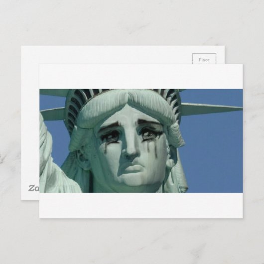 Pfeifstatue Postkarte (Vorne/Hinten)