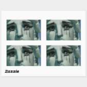 Pfeifstatue Rechteckiger Aufkleber (Blatt)