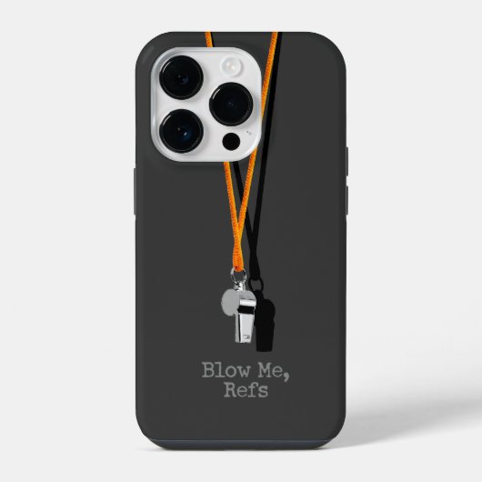 Pfeift mich aus, Schiris iPhone Hülle (Rückseite)
