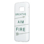 Pfeil | Atmen Aim Feuer Case-Mate Samsung Galaxy Hülle (Rückseite Links)