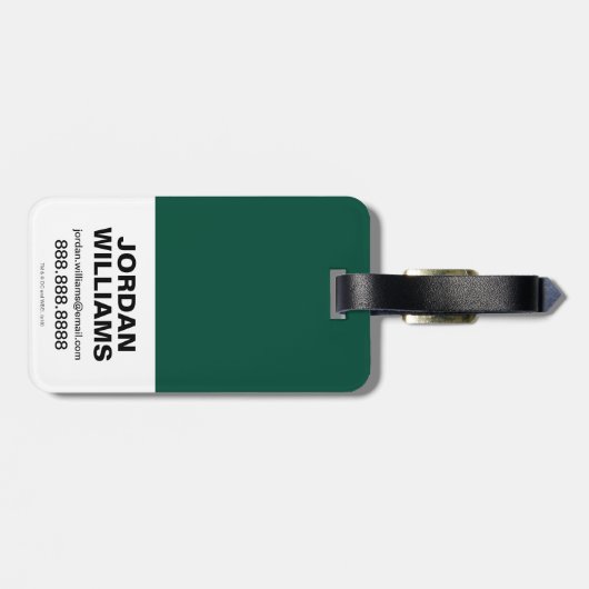 Pfeil | Atmen Aim Feuer Gepäckanhänger (Rückseite horizontal)