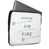 Pfeil | Atmen Aim Feuer Laptopschutzhülle (Vorne Rechts)