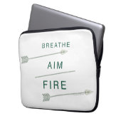 Pfeil | Atmen Aim Feuer Laptopschutzhülle (Vorderseite Links)