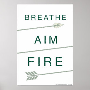 Pfeil Atmen Aim Feuer Poster
