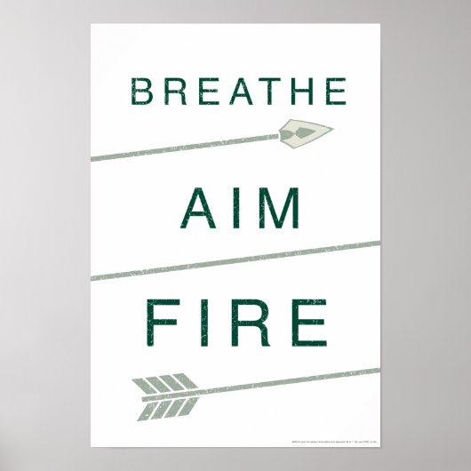 Pfeil | Atmen Aim Feuer Poster (Vorne)