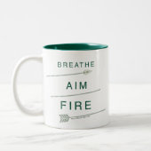 Pfeil | Atmen Aim Feuer Zweifarbige Tasse (Links)