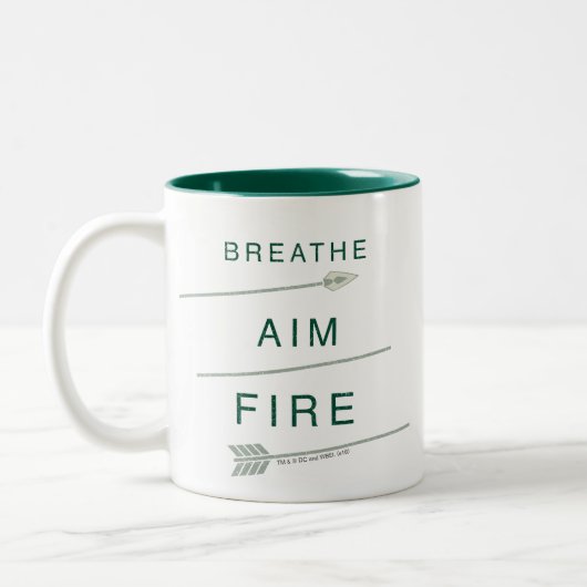 Pfeil | Atmen Aim Feuer Zweifarbige Tasse (Links)