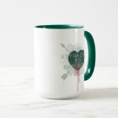 Pfeil | "Attracted to Bad Boys" durchbohrtes Herz Tasse (VorderseiteRechts)