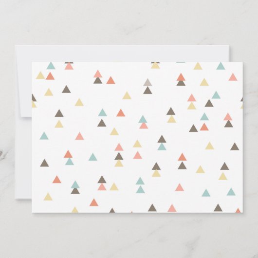 Pfeil-Babyparty-Einladung Einladung (Rückseite)