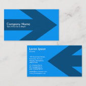 Pfeil - blaues 0099FF Visitenkarte (Vorne/Hinten)