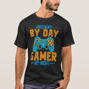 Pfeil Bogen Bogenschießen von Day Gamer Videospie T-Shirt