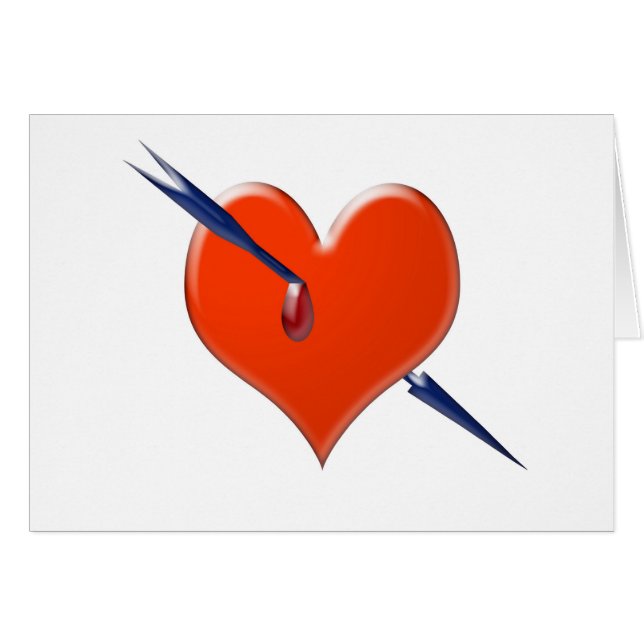 Pfeil durch das Herz (Vorderseite (Horizontal))