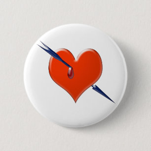 Pfeil durch das Herz Button