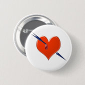 Pfeil durch das Herz Button (Vorne & Hinten)
