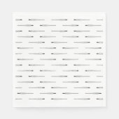 Pfeil durch Herz CUSTOM HINTERGRUNDFARBE Serviette (Vorderseite)