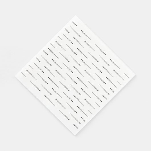 Pfeil durch Herz CUSTOM HINTERGRUNDFARBE Serviette (Ecke)