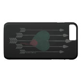 Pfeil | Durch Herz geschossene Pfeile Case-Mate iPhone Hülle (Rückseite (Horizontal))