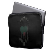 Pfeil | Durch Herz geschossene Pfeile Laptopschutzhülle (Vorderseite Links)