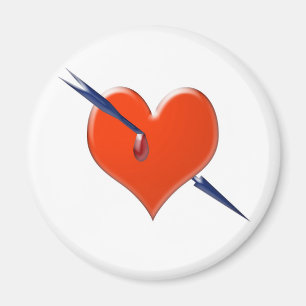 Pfeil durchs Herz Magnet