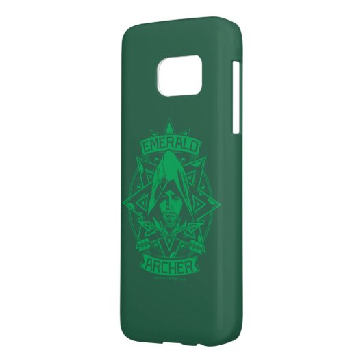 Pfeil | Emerald Archer Graphic Case-Mate Samsung Galaxy Hülle (Rückseite Links)