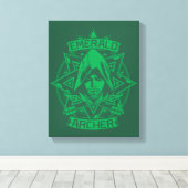 Pfeil | Emerald Archer Graphic Leinwanddruck (Insitu (Holzboden))
