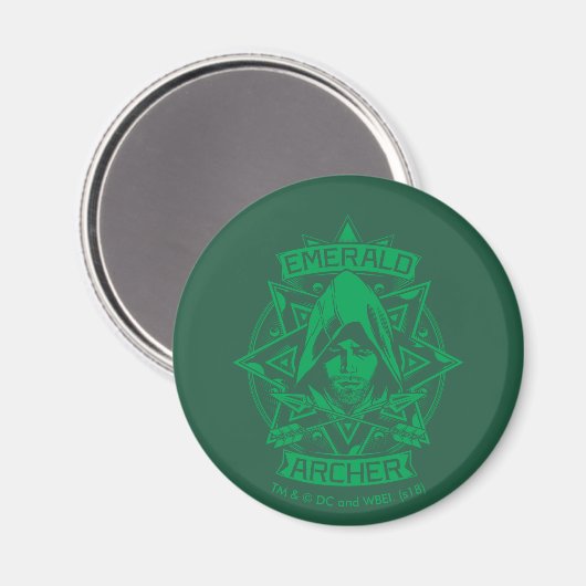 Pfeil | Emerald Archer Graphic Magnet (Vorderseite/Rückseite)