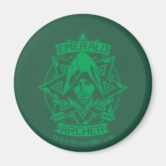 Pfeil | Emerald Archer Graphic Magnet (Vorne)