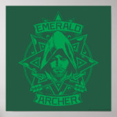Pfeil | Emerald Archer Graphic Poster (Vorne)