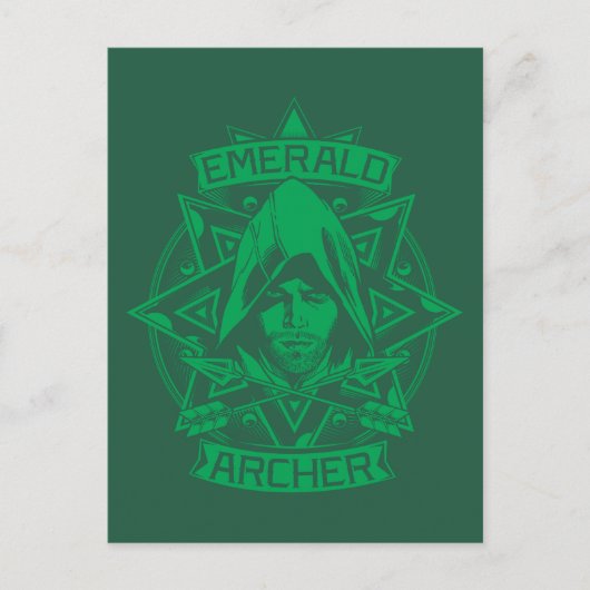 Pfeil | Emerald Archer Graphic Postkarte (Vorderseite)