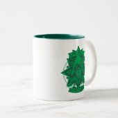 Pfeil | Emerald Archer Graphic Zweifarbige Tasse (VorderseiteRechts)