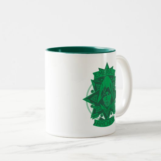 Pfeil | Emerald Archer Graphic Zweifarbige Tasse (VorderseiteRechts)