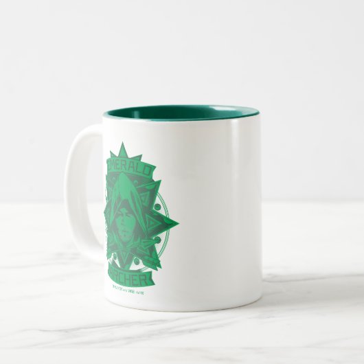 Pfeil | Emerald Archer Graphic Zweifarbige Tasse (Vorderseite Links)