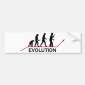 Pfeil-Evolution Autoaufkleber (Vorne)