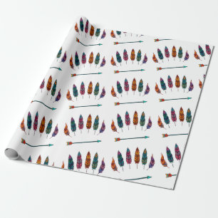 Pfeil & Federn Geschenkpapier