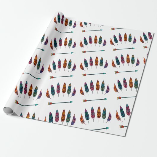 Pfeil & Federn Geschenkpapier (Ungerollt)