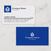 Pfeil für die Farbtafel - Navy Blue Visitenkarte (Vorne/Hinten)