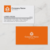 Pfeil für die Farbtafel - Orange Visitenkarte (Vorne/Hinten)