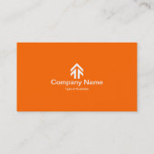 Pfeil für die Farbtafel - Orange Visitenkarte (Rückseite)