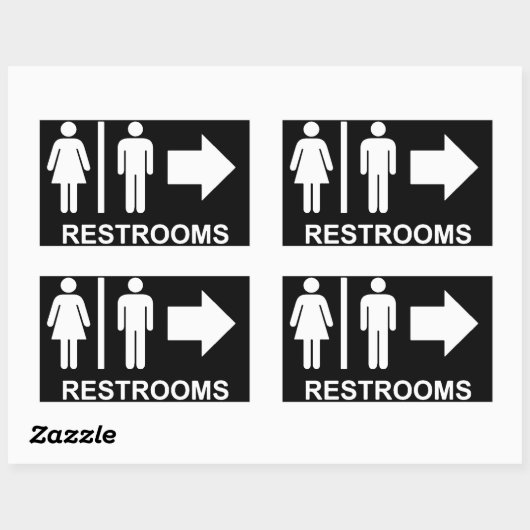 Pfeil für Restary (Signalton) Rechteckiger Aufkleber (Blatt)