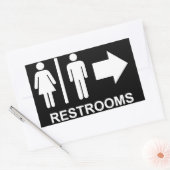 Pfeil für Restary (Signalton) Rechteckiger Aufkleber (Umschlag)